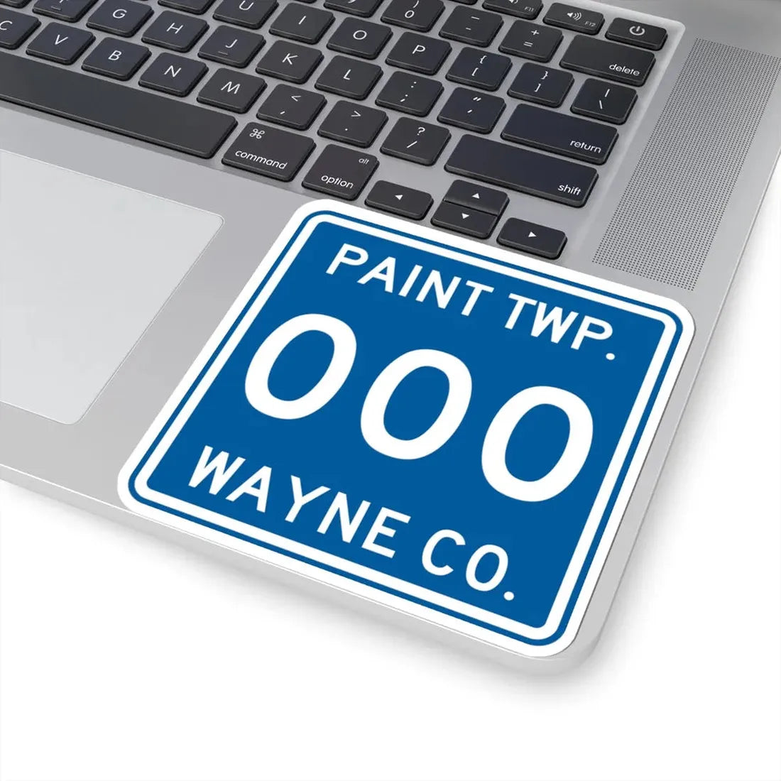Paint Township Wayne County Ohio route shield template (Ohio) (Road Sign) STICKER Vinyl Kiss-Cut Decal - The Sticker Space