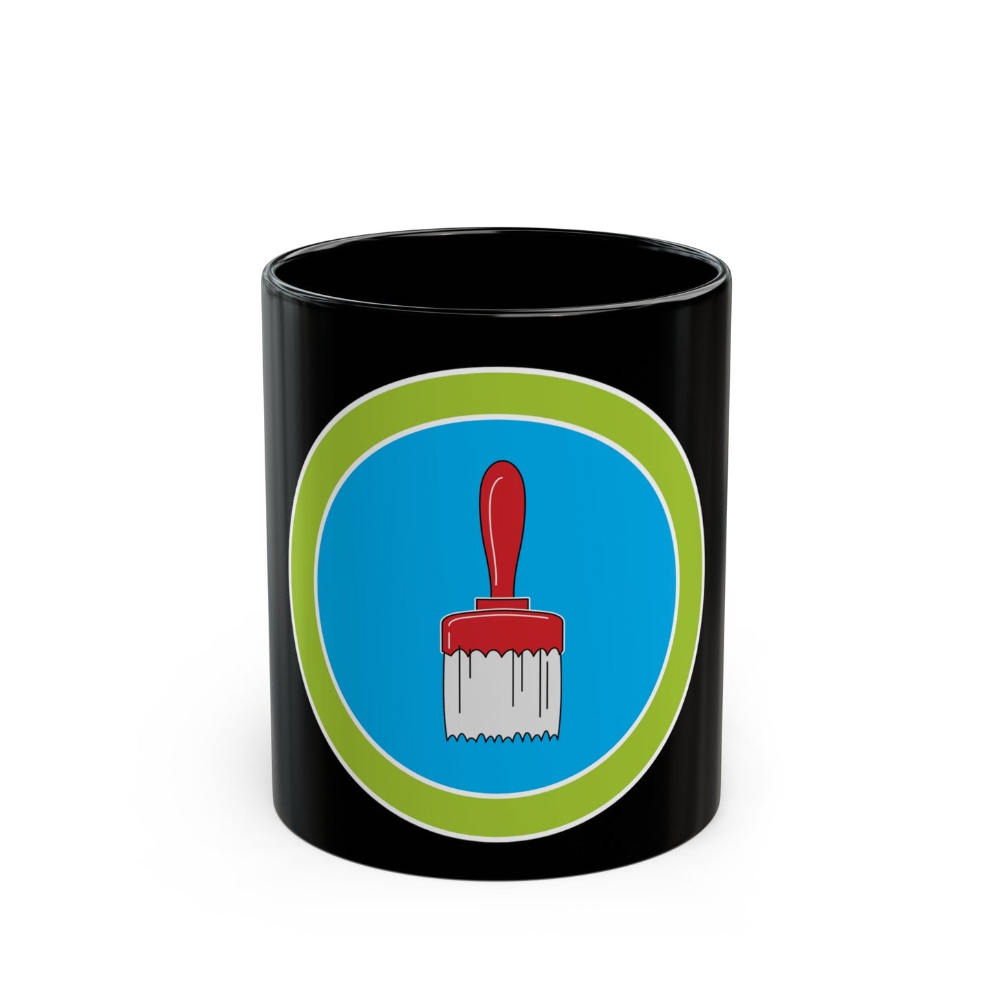 Painting (Boy Scout Merit Badge) Black Coffee Mug-11oz-The Sticker Space