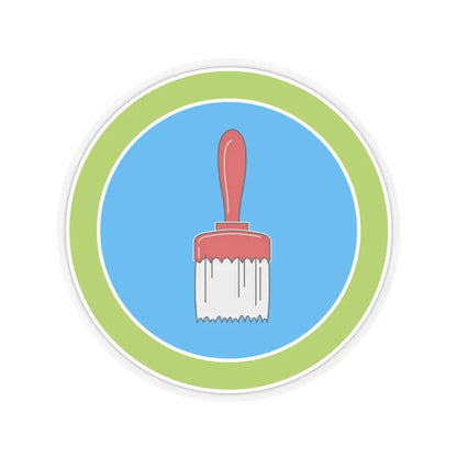 Painting (Boy Scout Merit Badge) STICKER Vinyl Kiss-Cut Decal 6 Inch Transparent - The Sticker Space