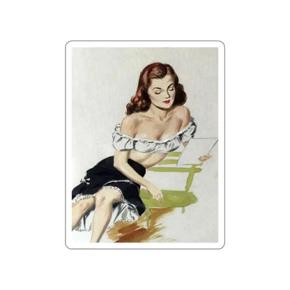 Painting by Eddie Chan (Magazine Illustration) STICKER Vinyl Die-Cut Decal - The Sticker Space