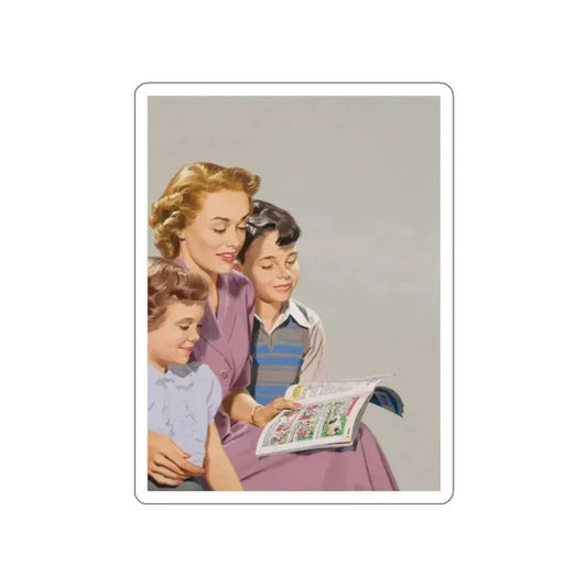 Pair of advertisements 1 (Magazine Illustration) STICKER Vinyl Die-Cut Decal White Die-Cut 2 Inch - The Sticker Space