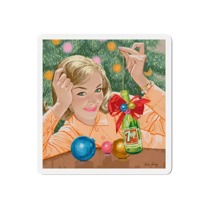 Pair of advertisements 2 (Magazine Illustration) Refrigerator Magnet - The Sticker Space