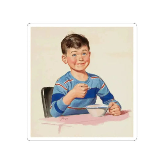 Pair of advertisements 4 (Magazine Illustration) STICKER Vinyl Die-Cut Decal White Die-Cut 2 Inch - The Sticker Space