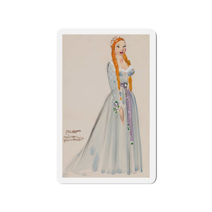 Pair of costume design sketches (2) (Magazine Illustration) Refrigerator Magnet-3" x 3"-The Sticker Space