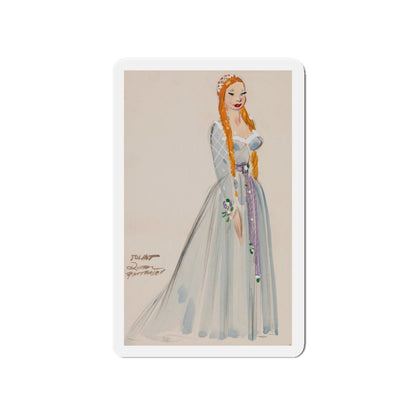 Pair of costume design sketches (2) (Magazine Illustration) Refrigerator Magnet-4" x 4"-The Sticker Space