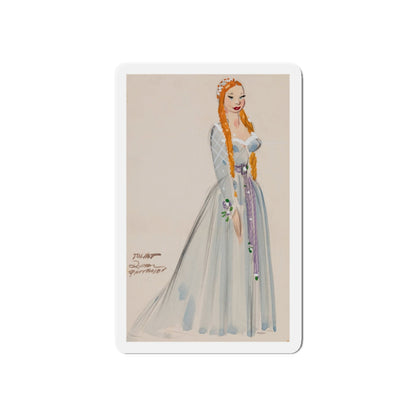 Pair of costume design sketches (2) (Magazine Illustration) Refrigerator Magnet-6 × 6"-The Sticker Space