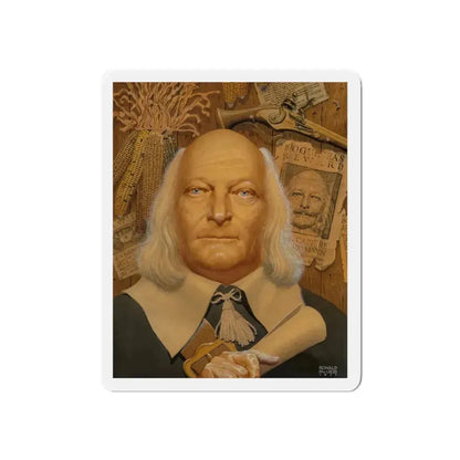 Pair of Portraits (1) (Magazine Illustration) Refrigerator Magnet 6 Inch Die-Cut - The Sticker Space