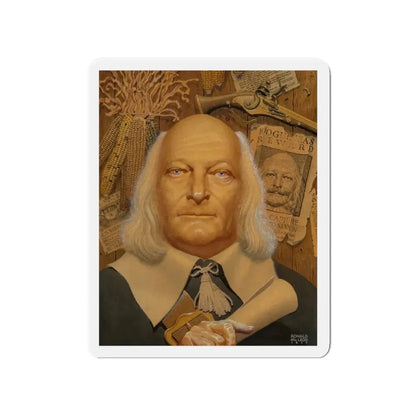 Pair of Portraits (1) (Magazine Illustration) Refrigerator Magnet - The Sticker Space