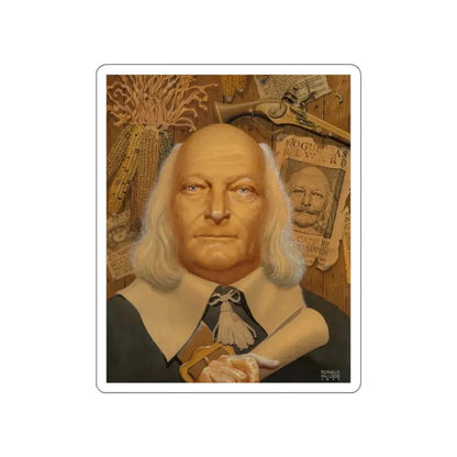 Pair of Portraits (1) (Magazine Illustration) STICKER Vinyl Die-Cut Decal - The Sticker Space