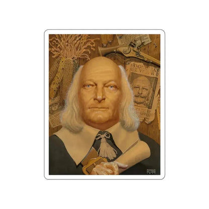 Pair of Portraits (1) (Magazine Illustration) STICKER Vinyl Die-Cut Decal White Die-Cut 6 Inch - The Sticker Space