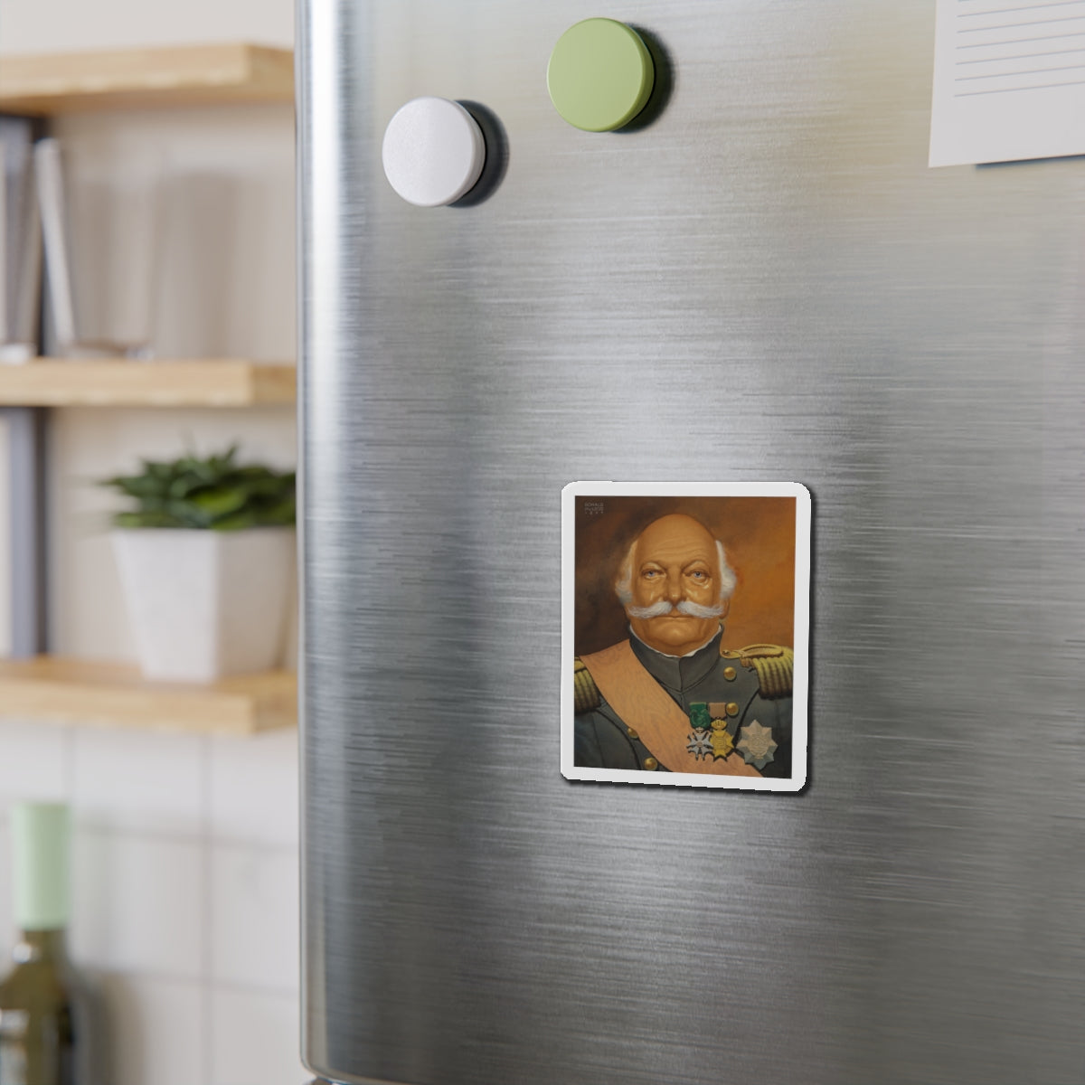 Pair of Portraits (2) (Magazine Illustration) Refrigerator Magnet-The Sticker Space