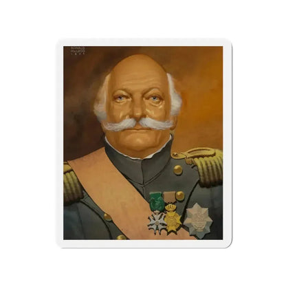 Pair of Portraits (2) (Magazine Illustration) Refrigerator Magnet 2 Inch Die-Cut - The Sticker Space