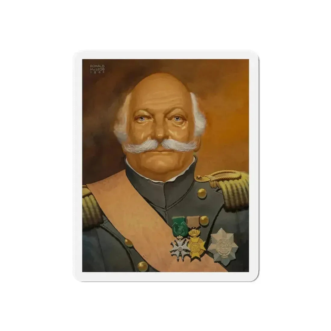 Pair of Portraits (2) (Magazine Illustration) Refrigerator Magnet 6 Inch Die-Cut - The Sticker Space