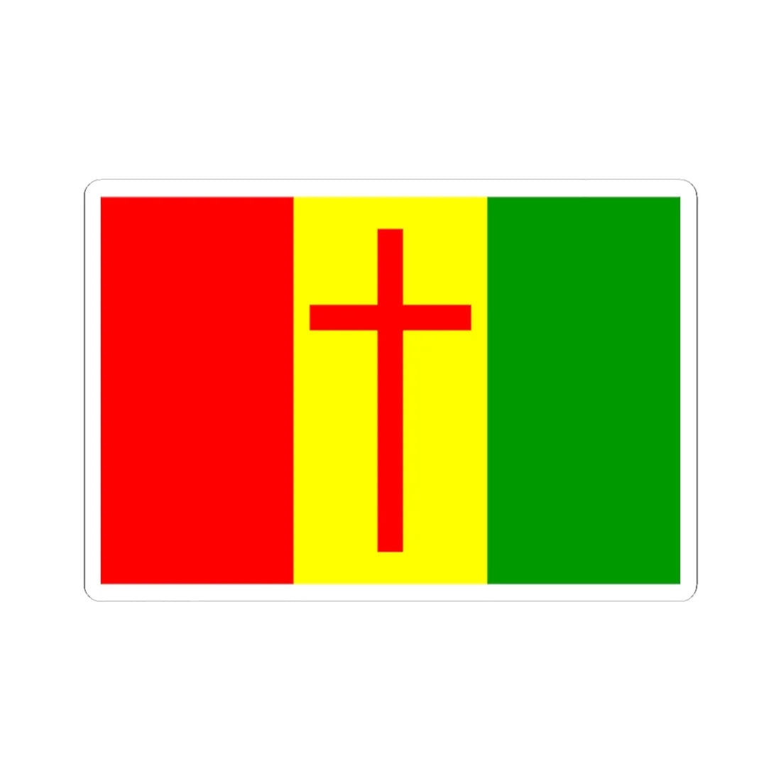 Pakistan Christian Congress Flag (Pakistan) STICKER Vinyl Kiss-Cut Decal 4 Inch White - The Sticker Space