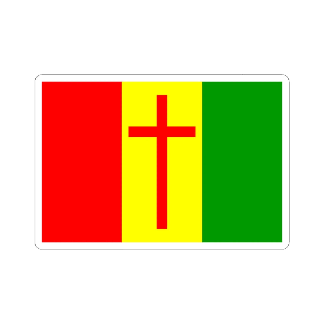 Pakistan Christian Congress Flag (Pakistan) STICKER Vinyl Kiss-Cut Decal 6 Inch White - The Sticker Space