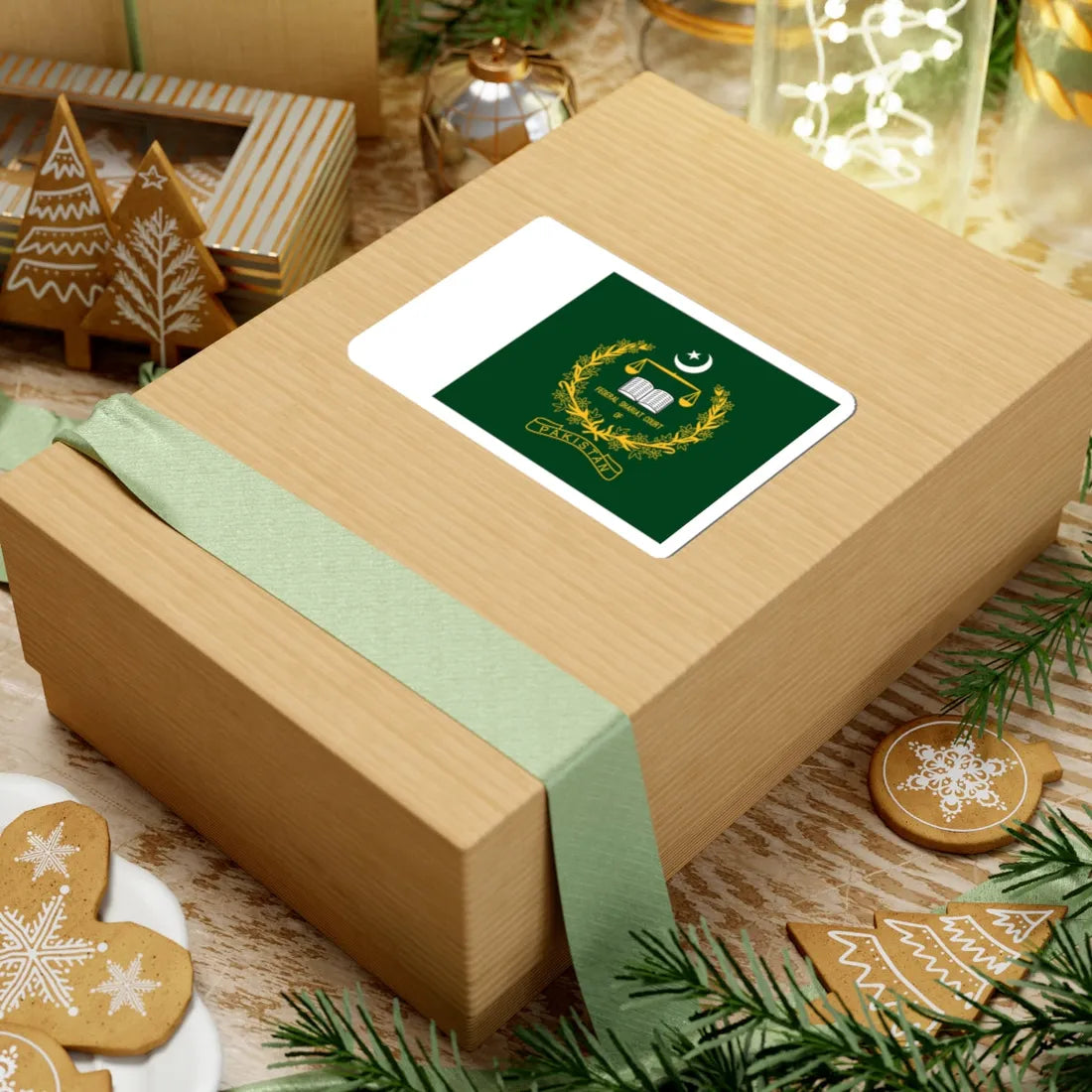 Pakistan Federal Shariat Court Flag (Pakistan) STICKER Vinyl Kiss-Cut Decal - The Sticker Space