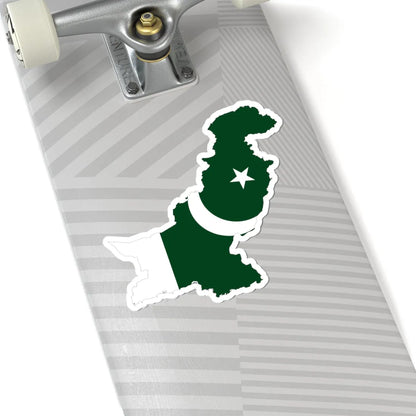 Pakistan-Flagmap (Pakistan) STICKER Vinyl Kiss-Cut Decal - The Sticker Space