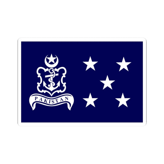 Pakistan Navy Admiral of the Fleet (Pakistan) STICKER Vinyl Kiss-Cut Decal 2 Inch White - The Sticker Space