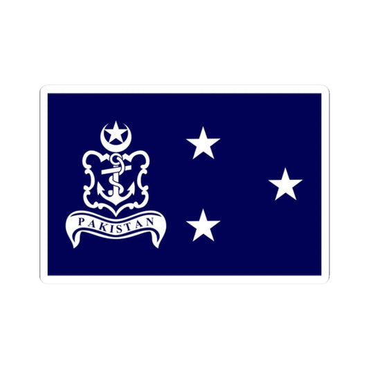 Pakistan Navy Vice Admiral (Pakistan) STICKER Vinyl Kiss-Cut Decal 2 Inch White - The Sticker Space