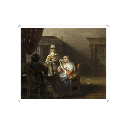 PALAMEDESZ., Anthonie - Brothel Scene (Artwork) STICKER Vinyl Die-Cut Decal - The Sticker Space