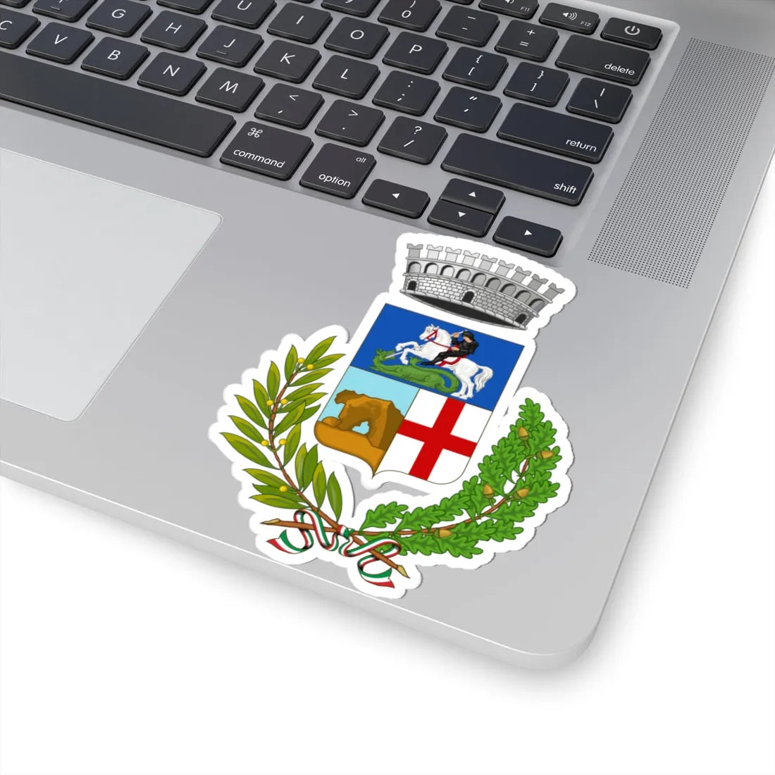 Palau Italia-Stemma (Italy) (Coat of Arms) STICKER Vinyl Kiss-Cut Decal - The Sticker Space