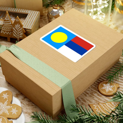 Palau-Serbia-Flags (Palau) STICKER Vinyl Kiss-Cut Decal - The Sticker Space