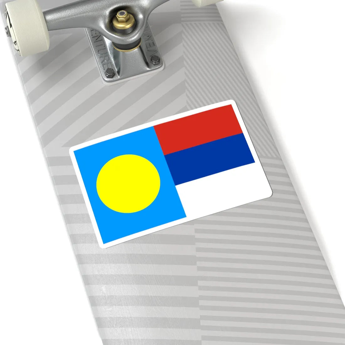 Palau-Serbia-Flags (Palau) STICKER Vinyl Kiss-Cut Decal - The Sticker Space