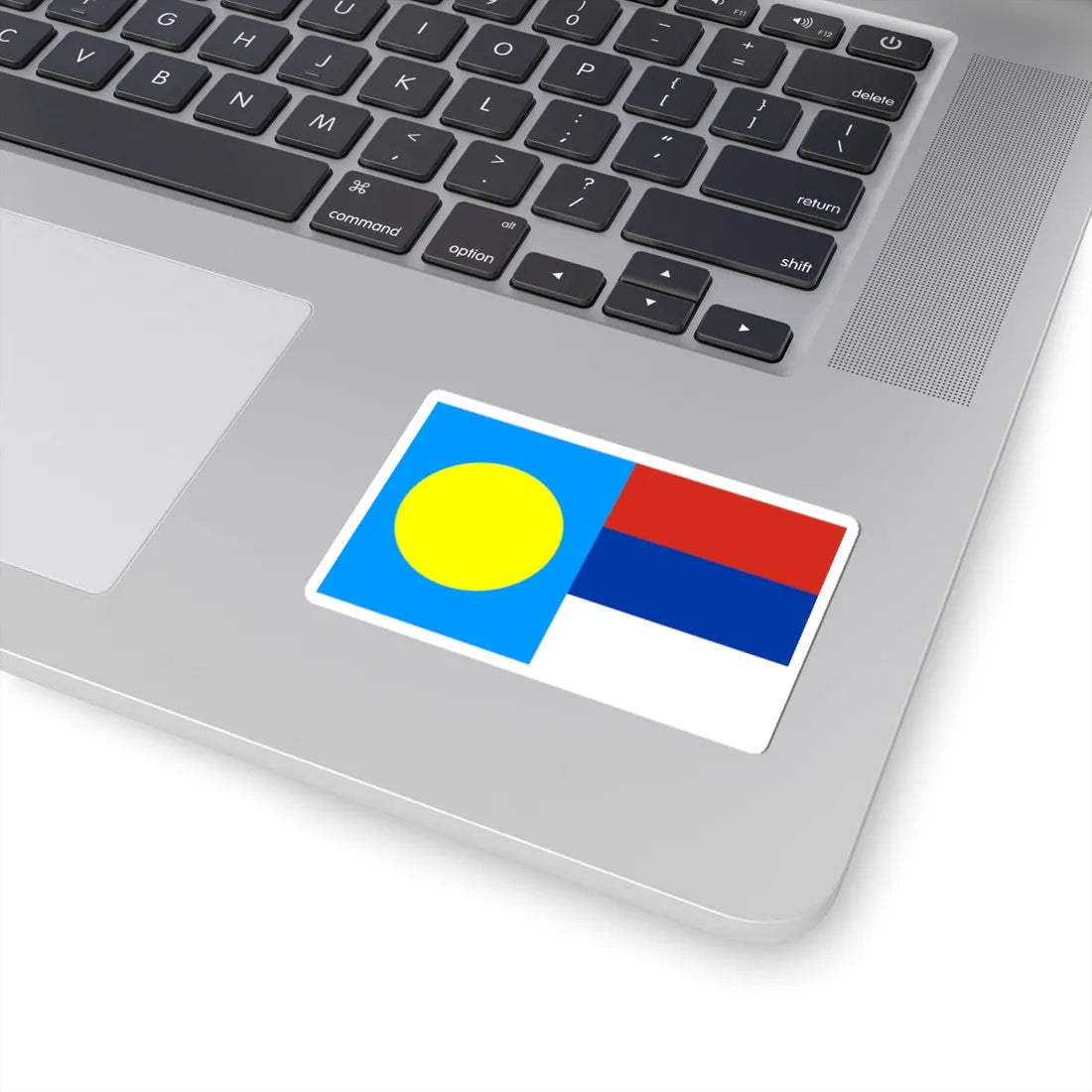 Palau-Serbia-Flags (Palau) STICKER Vinyl Kiss-Cut Decal - The Sticker Space