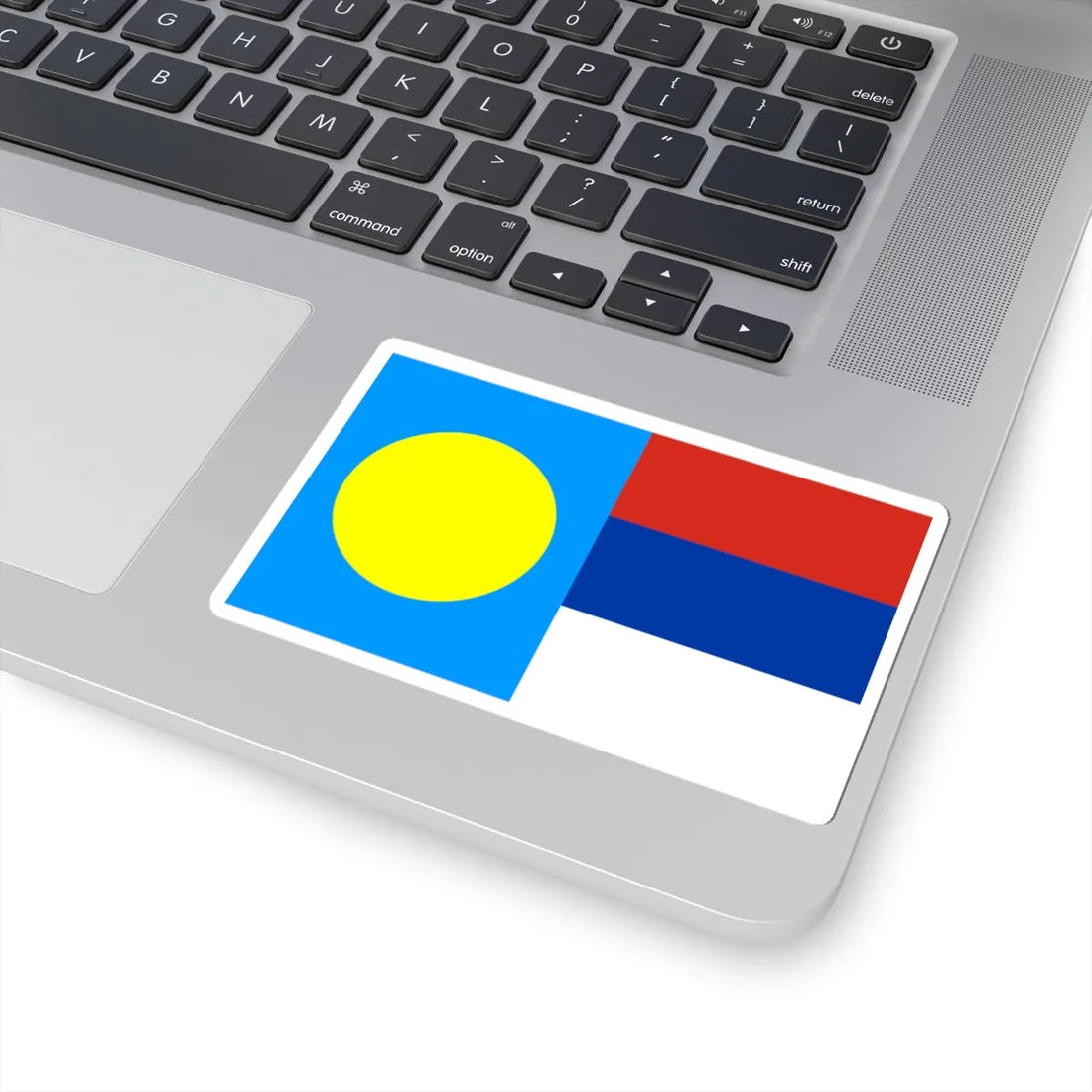 Palau-Serbia-Flags (Palau) STICKER Vinyl Kiss-Cut Decal - The Sticker Space