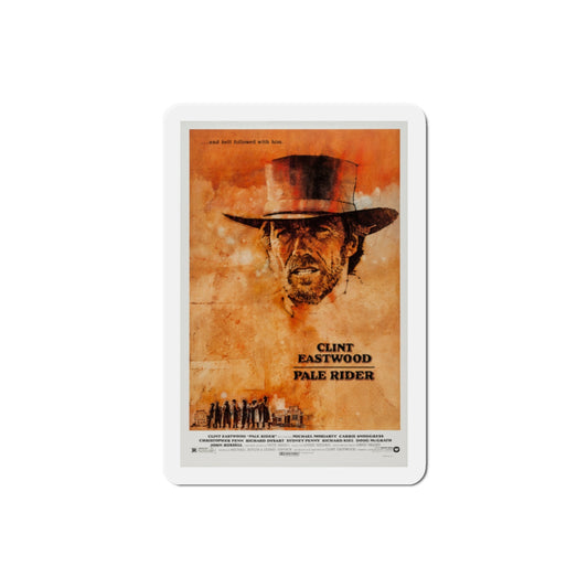 Pale Rider 1985 Movie Poster Die-Cut Magnet-2" x 2"-The Sticker Space