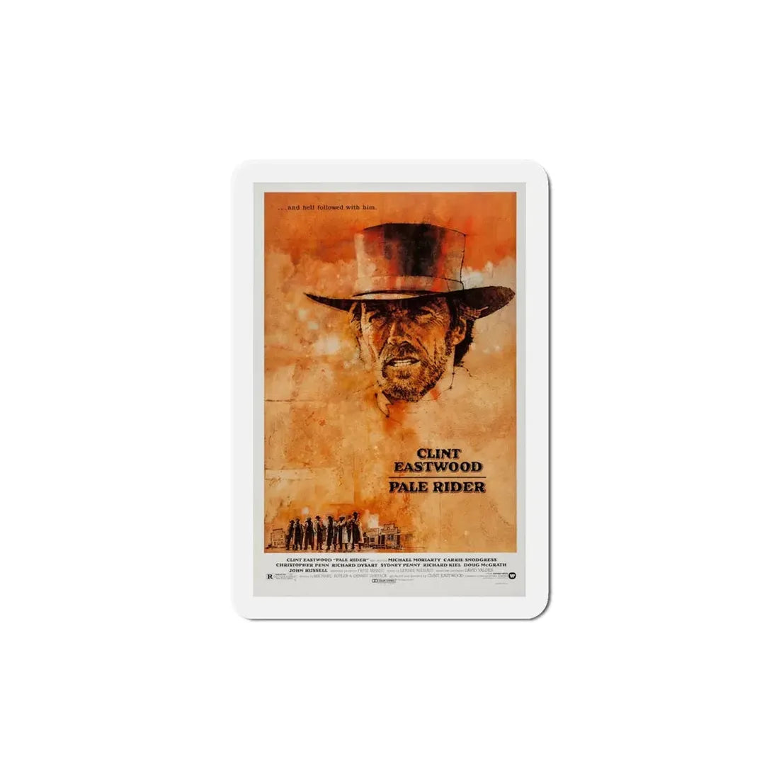 Pale Rider 1985 Movie Poster Refrigerator Magnet - The Sticker Space