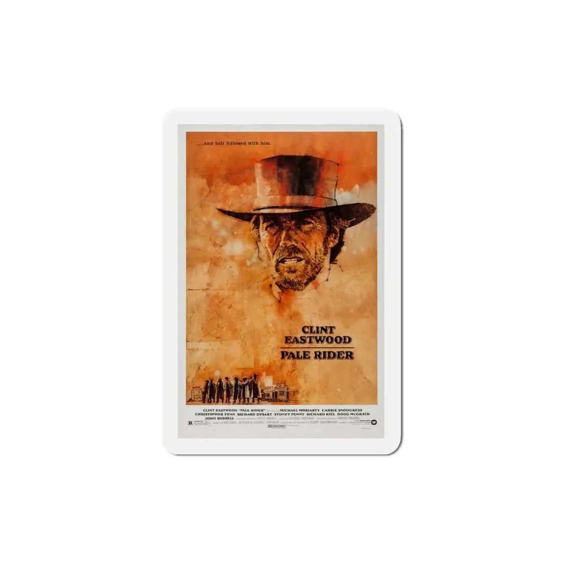 Pale Rider 1985 Movie Poster Refrigerator Magnet - The Sticker Space