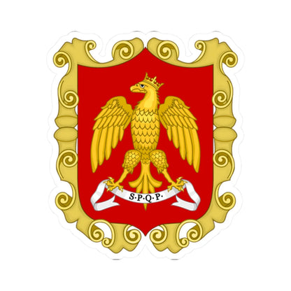 Palermo-Stemma-2 (Italy) (Coat of Arms) STICKER Vinyl Kiss-Cut Decal 2 Inch White - The Sticker Space
