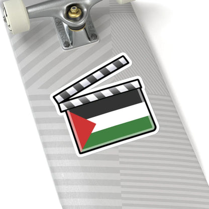Palestine film clapperboard (Palestine) STICKER Vinyl Kiss-Cut Decal - The Sticker Space
