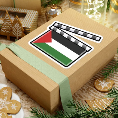 Palestine film clapperboard (Palestine) STICKER Vinyl Kiss-Cut Decal - The Sticker Space
