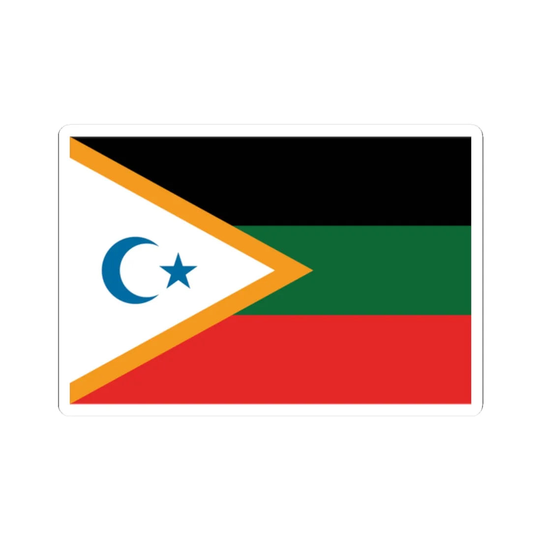 Palestine Flag Proposal 2 (Palestine) STICKER Vinyl Kiss-Cut Decal 2 Inch White - The Sticker Space