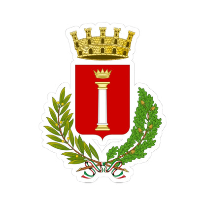 Paliano-Stemma (Italy) (Coat of Arms) STICKER Vinyl Kiss-Cut Decal 3 Inch White - The Sticker Space