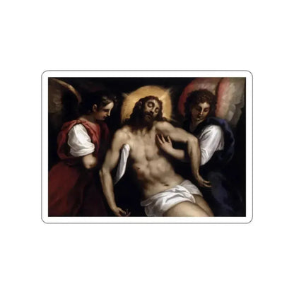 PALMA GIOVANE - The Dead Christ with Two Angels (Artwork) STICKER Vinyl Die-Cut Decal White Die-Cut 2 Inch - The Sticker Space