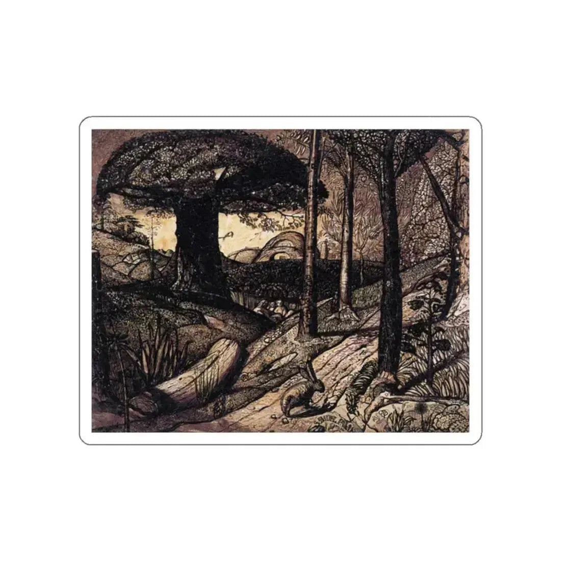 PALMER, Samuel - Early Morning (Artwork) STICKER Vinyl Die-Cut Decal White Die-Cut 2 Inch - The Sticker Space