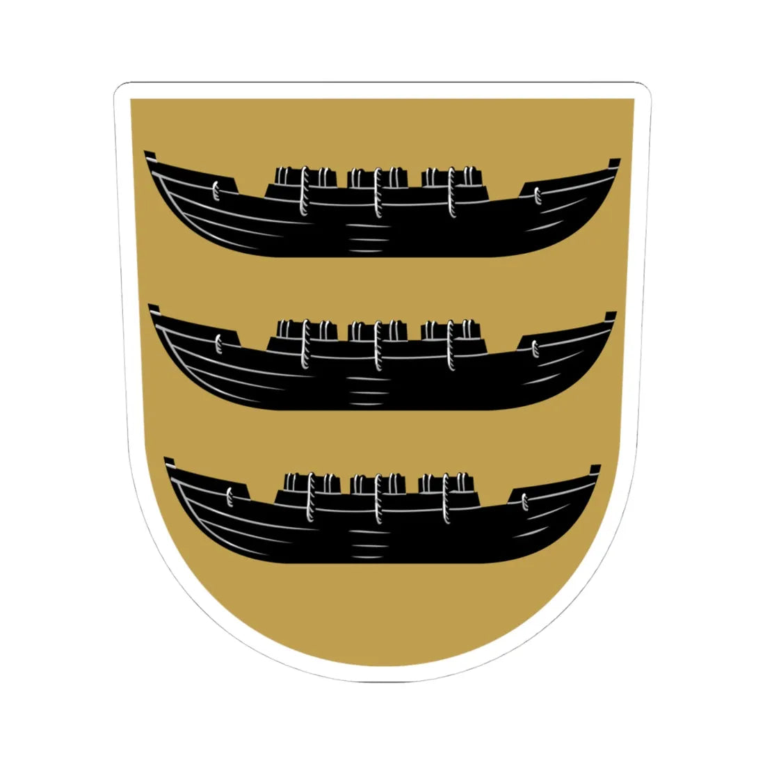 Paltamo.vaakuna (Finland) (Coat of Arms) STICKER Vinyl Kiss-Cut Decal 4 Inch White - The Sticker Space