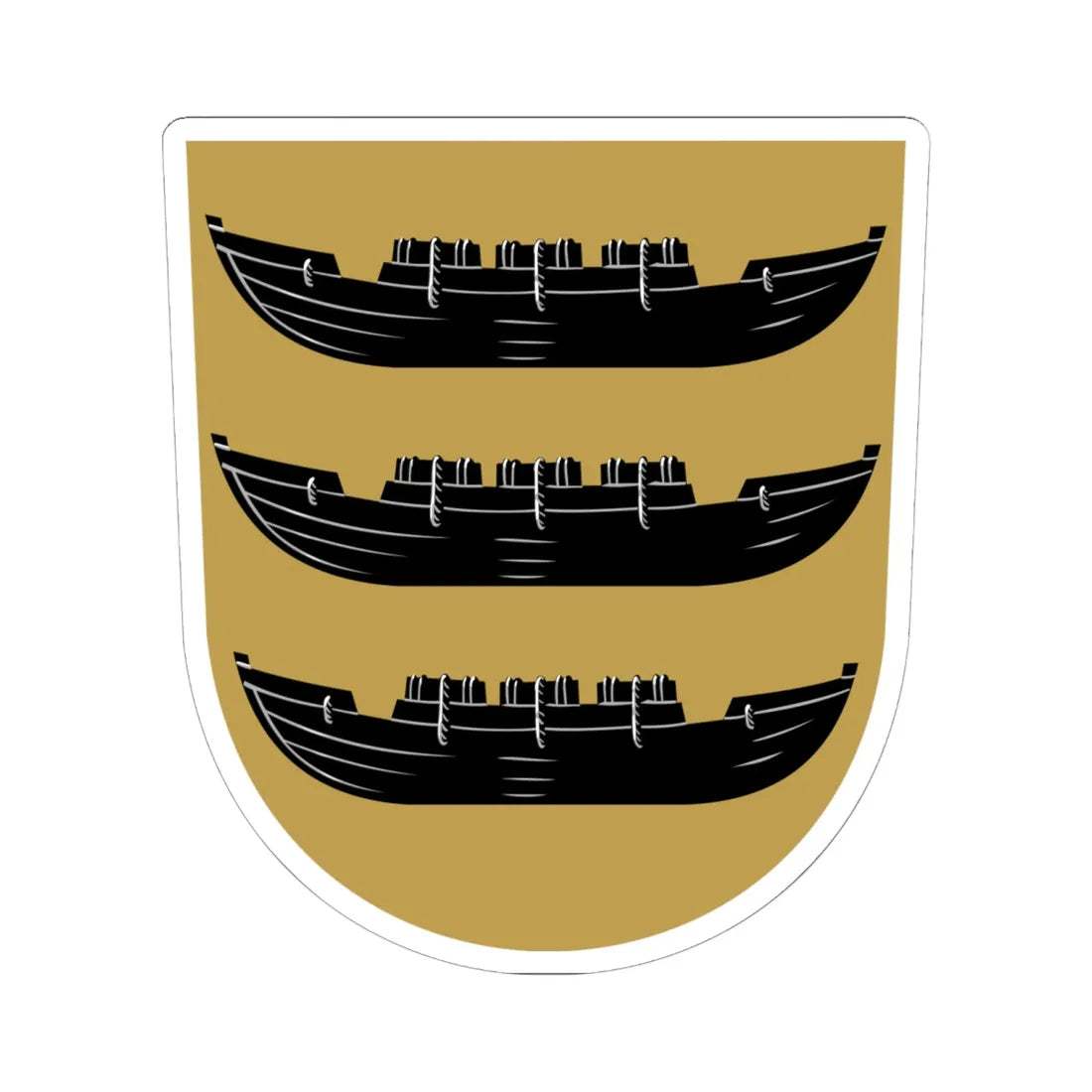 Paltamo.vaakuna (Finland) (Coat of Arms) STICKER Vinyl Kiss-Cut Decal 6 Inch White - The Sticker Space