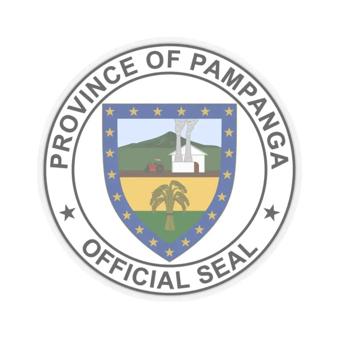 Pampanga old seal (Philippines) STICKER Vinyl Kiss-Cut Decal 2 Inch Transparent - The Sticker Space