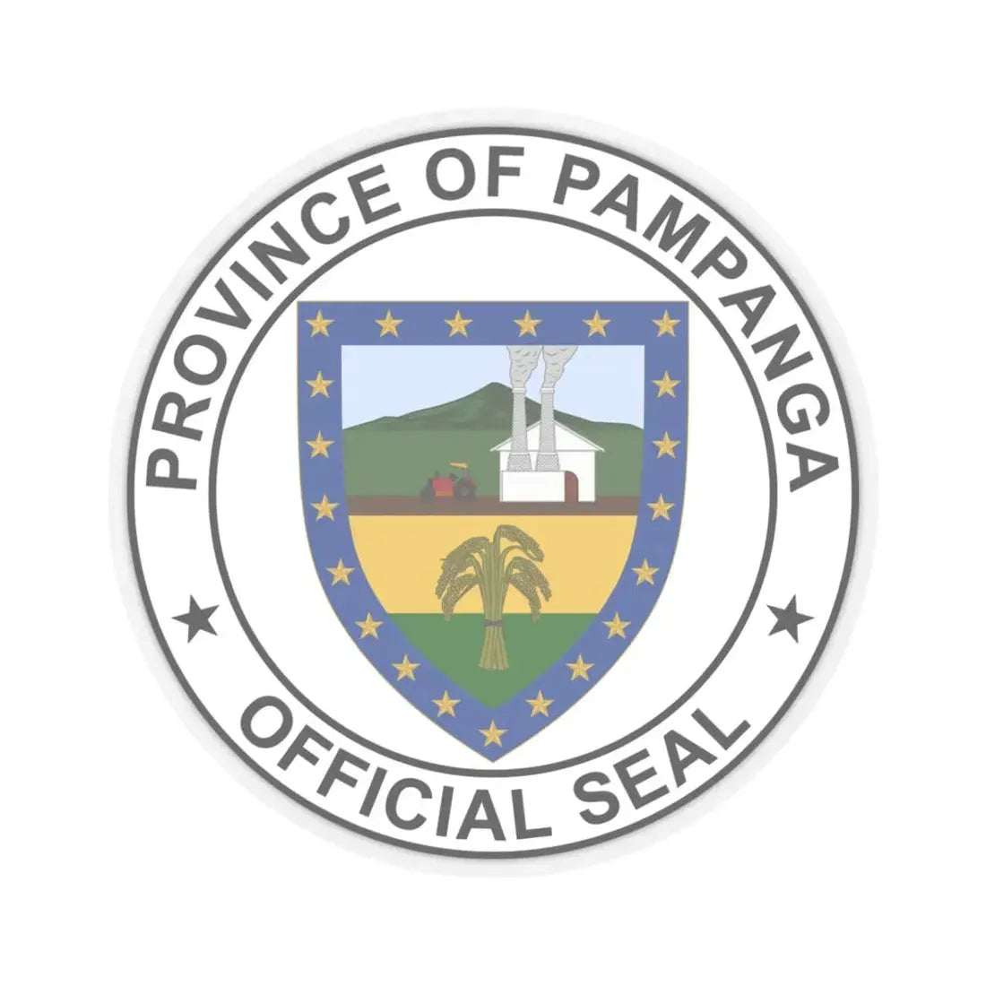 Pampanga old seal (Philippines) STICKER Vinyl Kiss-Cut Decal 3 Inch Transparent - The Sticker Space
