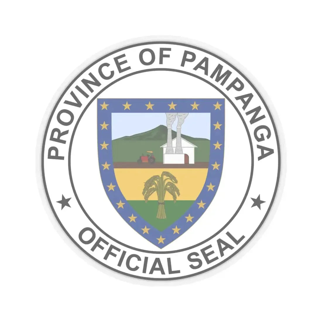Pampanga old seal (Philippines) STICKER Vinyl Kiss-Cut Decal 6 Inch Transparent - The Sticker Space