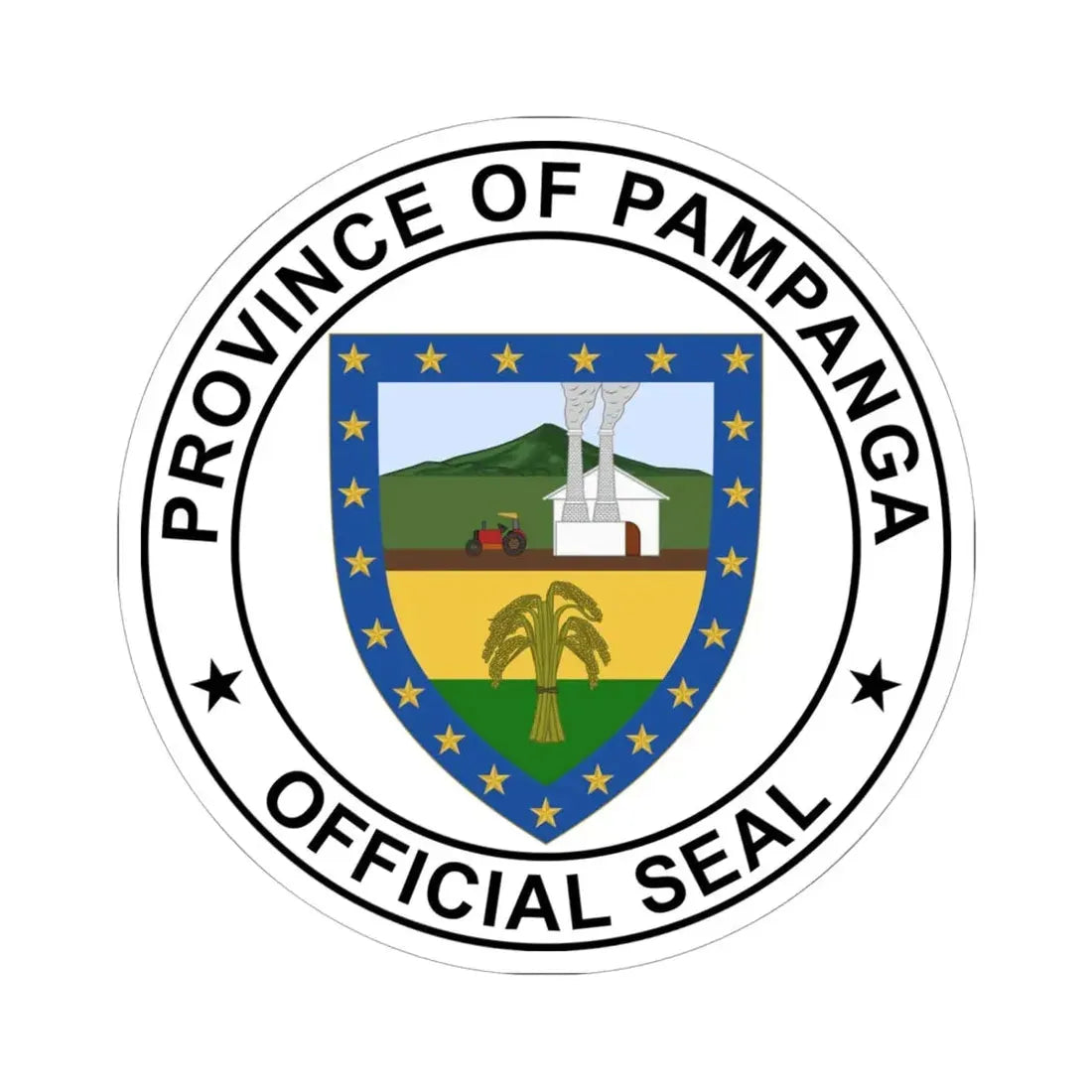 Pampanga old seal (Philippines) STICKER Vinyl Kiss-Cut Decal 6 Inch White - The Sticker Space