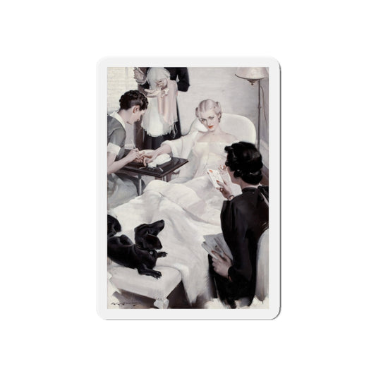 Pampered Treatment (Magazine Illustration) Refrigerator Magnet-6 × 6"-The Sticker Space