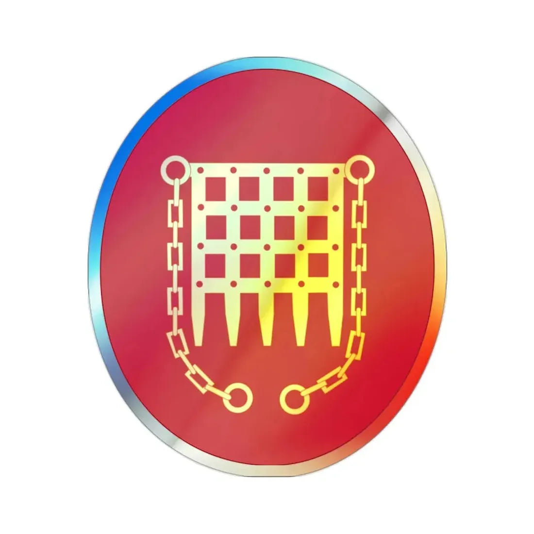 Panama Canal Division (U.S. Army) Holographic STICKER Die-Cut Vinyl Decal 2 Inch Holographic - The Sticker Space