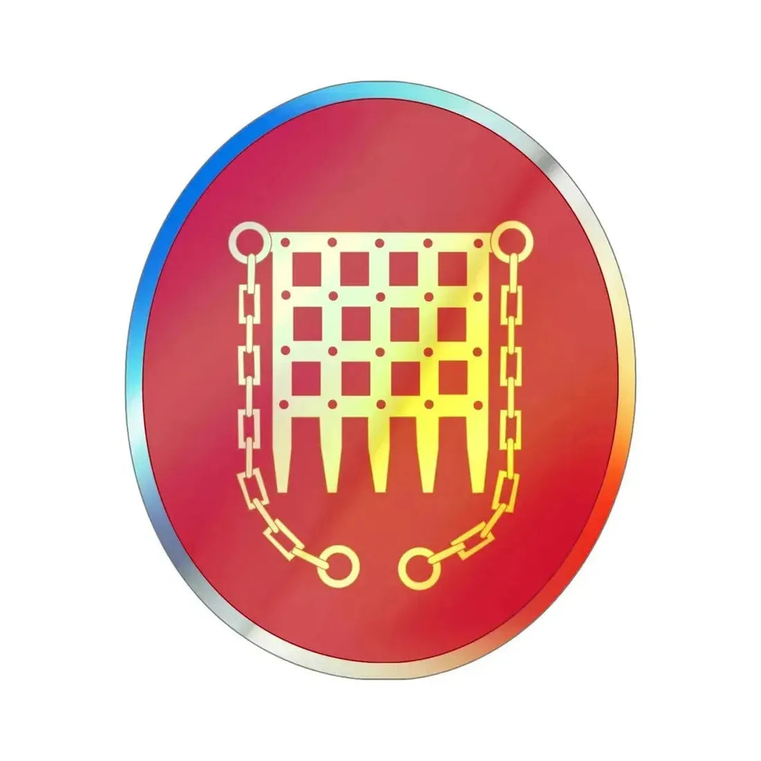 Panama Canal Division (U.S. Army) Holographic STICKER Die-Cut Vinyl Decal 6 Inch Holographic - The Sticker Space