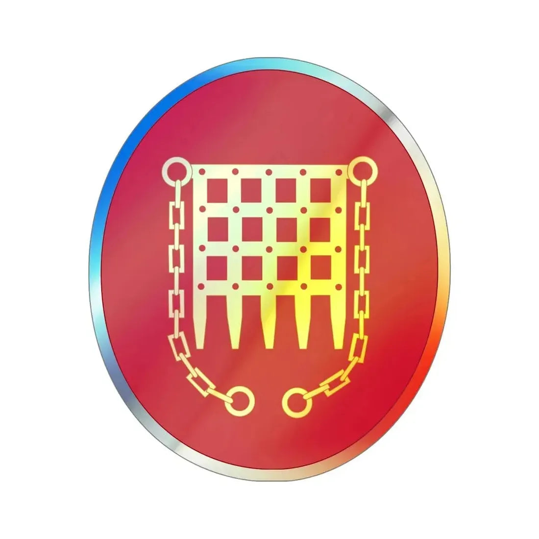 Panama Canal Division (U.S. Army) Holographic STICKER Die-Cut Vinyl Decal 6 Inch Holographic - The Sticker Space