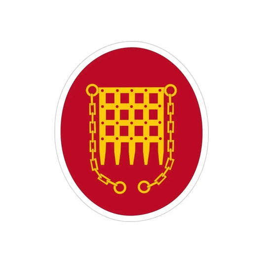 Panama Canal Division (U.S. Army) REVERSE PRINT Transparent Die-Cut STICKER 6 Inch Die-Cut Transparent - The Sticker Space